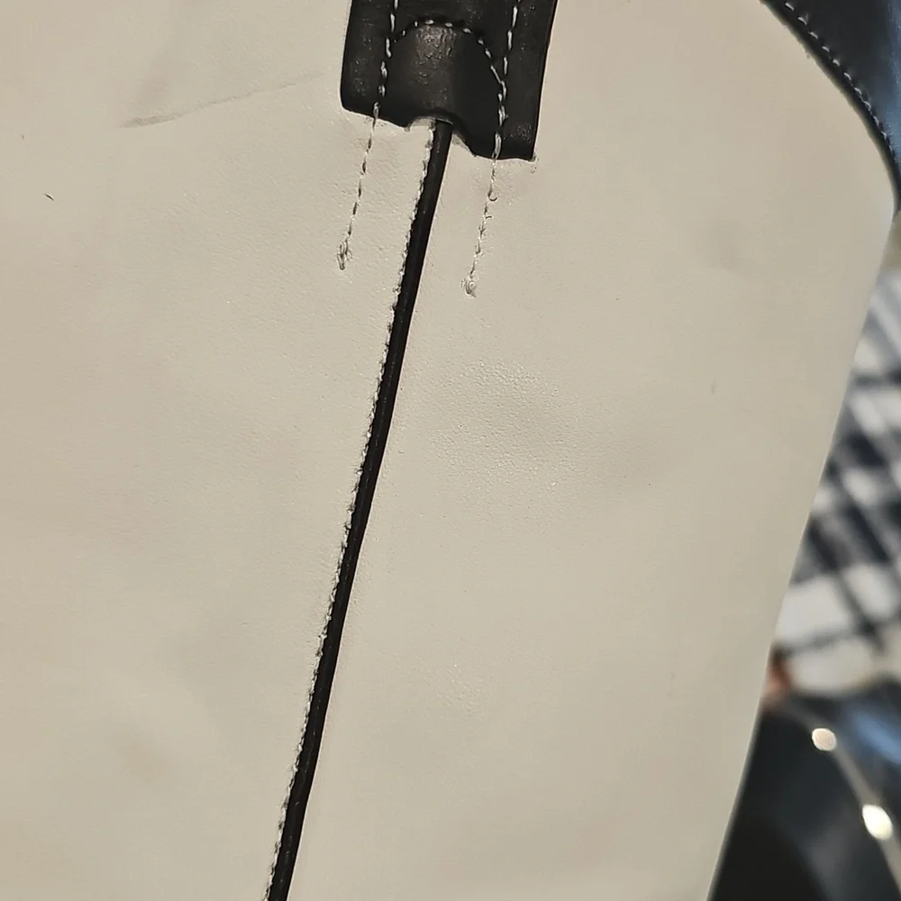 DKNY Women's Lukas Black and White Cowboy Boots - Picture 13 of 13